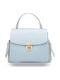 Karla Leather Women's Shoulder Bag Light Blue