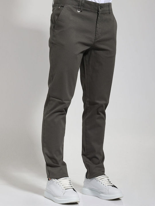 Tresor Pantaloni Bărbați Chino Slim Fit Kaki