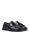 Damen-Loafers aus Leder in Schwarz