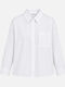 Long Sleeve Women's Shirt White Striped