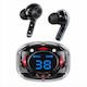 27071 In-ear Bluetooth Handsfree Headphones with Charging Case Transparent Black