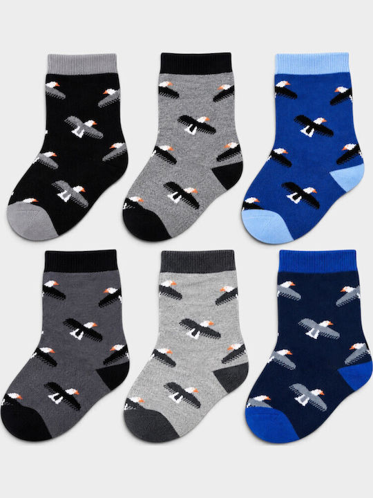 Design Socks Детски Чорапи Многоцветни 6 Двойки