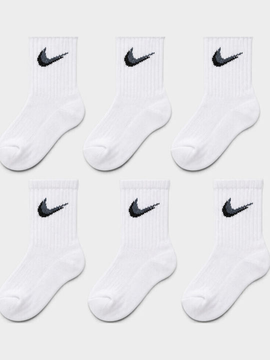 Design Socks Παιδικές Κάλτσες Αθλητικές Λευκό 6 Ζευγάρια