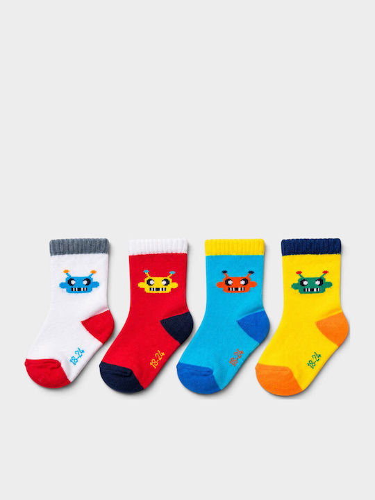 Design Socks Kindersocken Mehrfarbig 4 Paar
