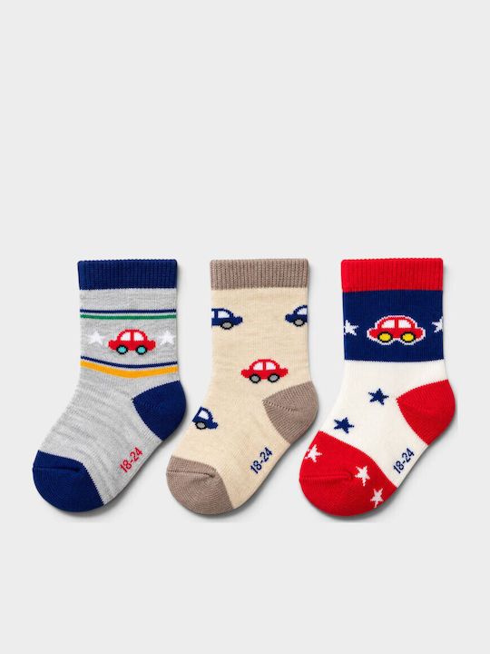 Design Socks Παιδικές Κάλτσες Πολύχρωμο 3 Ζευγάρια