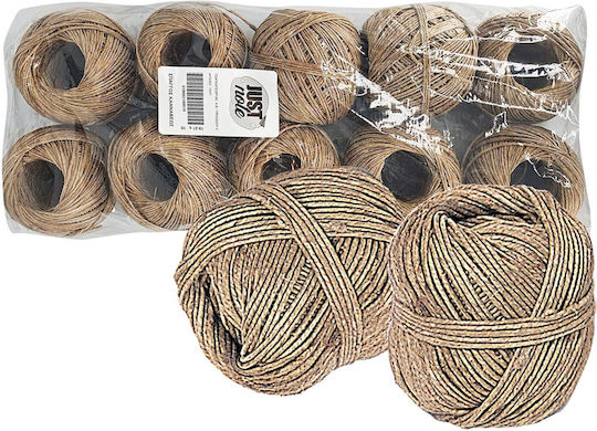 Sfoară de cânepă cerată 100 g 60 m Justnote 3941 10 Bucăți