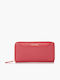 Leather Women's Wallet Red