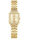 Jcou 22mm Women's Battery-Powered Watch with Gold Stainless Steel Bracelet