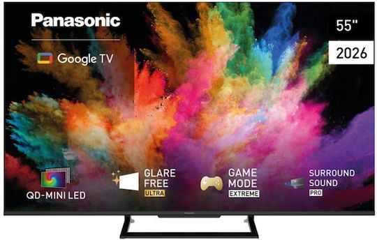 Panasonic Smart Τηλεόραση 55" 4K UHD QD-Mini LED TN-55W92CEZS HDR (2026)