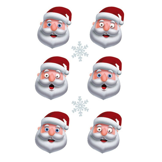 Αυτοκολλητα Bsb Creative Christmas Santa Claus 1 Φύλλο