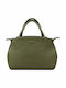 Ledertasche für Damen zum Umhängen / als Crossbody-Tasche Olivgrün