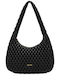 Schwarze Damen-Schultertasche