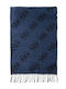 Blauer Herrenschal