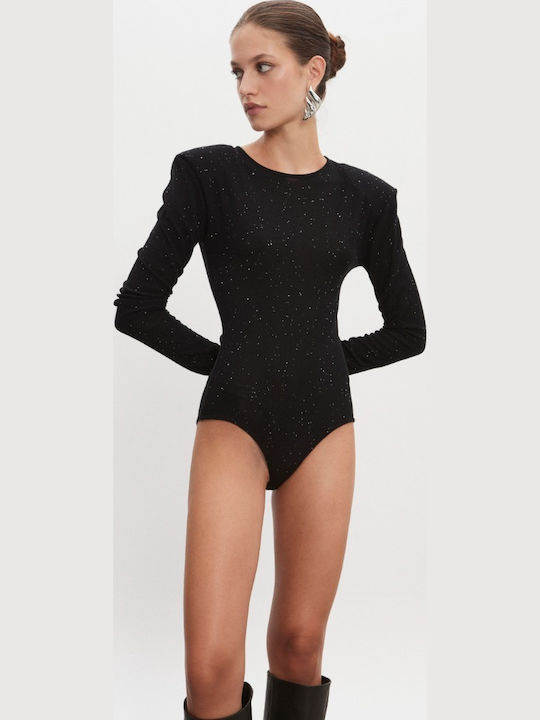 Nadia Rapti Body Tricotat Magnetic Negru Body Negru
