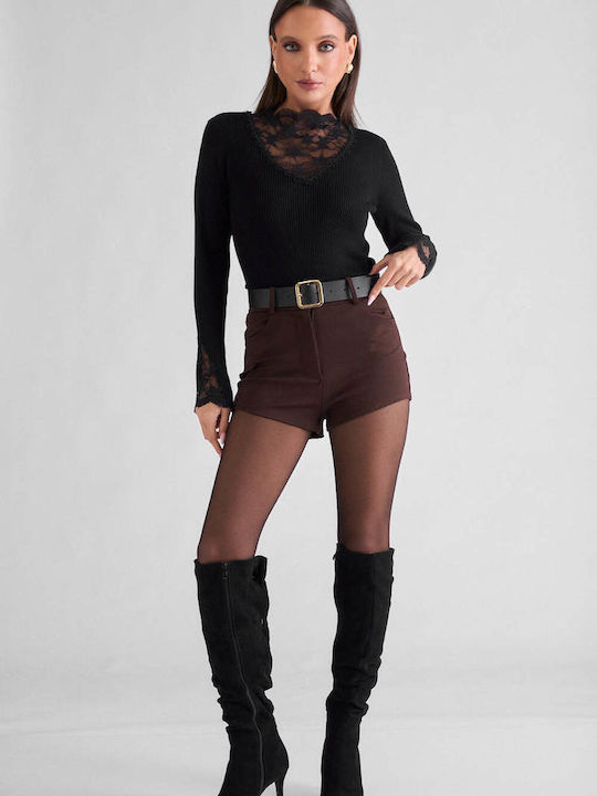 Decoro Women's Dark Brown Shorts