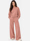 Pantaloni de Trening din Catifea Pink