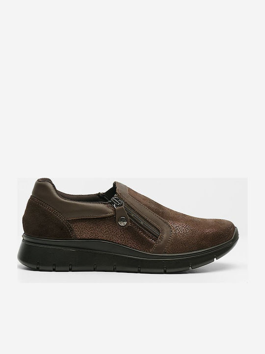Anatomic Women's Leather Brown Slip-Ons