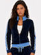 Women's Athletic Cardigan Sky-Blue