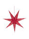 Gifts Beleuchteter Weihnachtlicher Papierstern Rot 60 × 60 cm