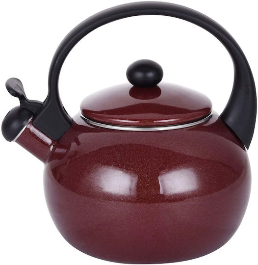 Kamille Roter Emaille-Teekessel 2200 ml