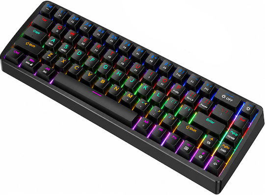 Hoco GM703 Rico Gaming Mechanical Tenkeyless Keyboard with RGB Lighting (International English)