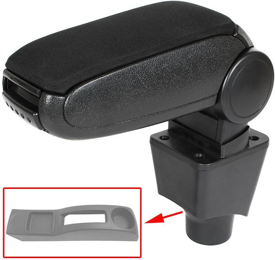 Dacia Sandero I 08-12 Armrest Set Black Fabric + Installation Kit