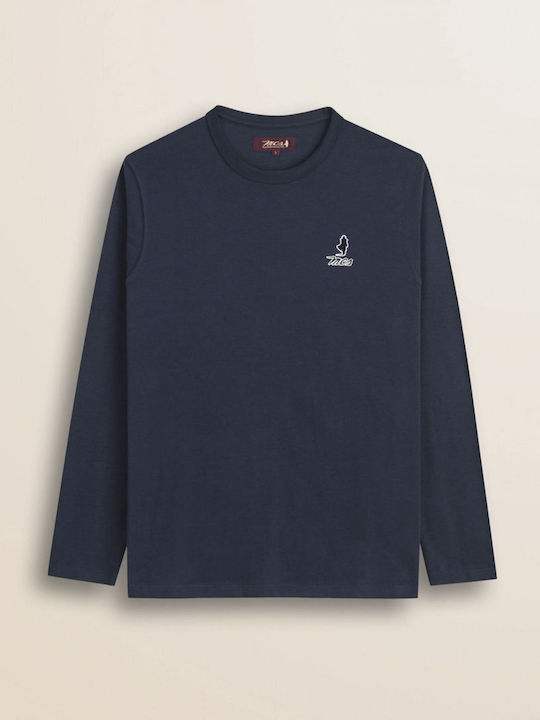 Langarmshirt Navyblau