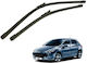 Предни пера за чистачки, съвместими с Peugeot 307 04-07 и Citroen C4 04-10 – комплект от 2 части