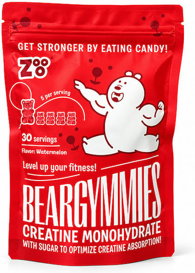 Zoo Nutrition Beargymmies Creatine Monohydrate Creatine 5mg Watermelon 5 Gummies