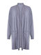 Celestino Women's Long Metallic Grey Cardigan
