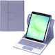 Detachable Rotating Flip Cover with Keyboard Purple (Samsung Galaxy Tab A11 Plus / A9 Plus 11.0 (x210 / X215 / X216))