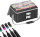 Set de Markere cu Alcool Multicolor, 204 Culori
