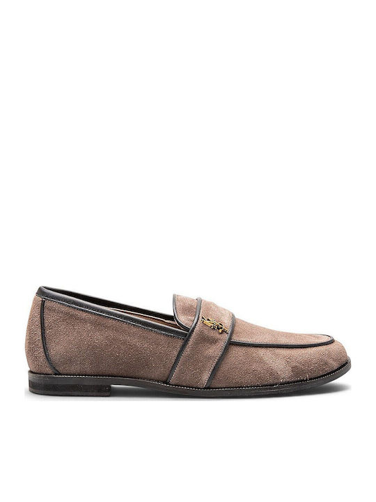 Komis & Komis Damen-Loafers aus Leder in Braun