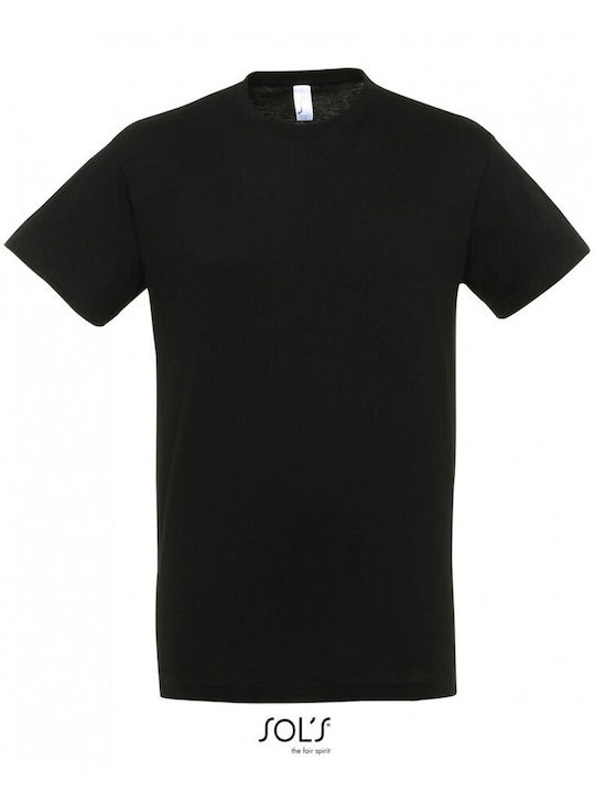 Sol's Regent Unisex Promotional T-Shirt in Black