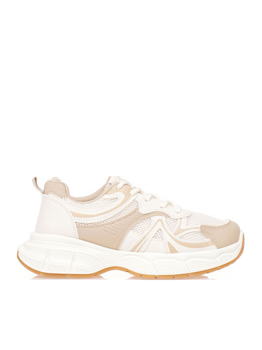 Tsoukalas Γυναικεία Sneakers Μπεζ