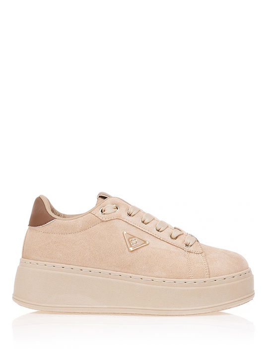 Tsoukalas Γυναικεία Sneakers Μπεζ