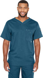 Barco Barco Men's Grey Medical Scrub Top