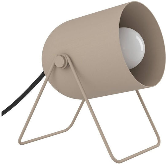 Eglo Tilston Table Lamp for E14 Socket with Grey Shade and Base