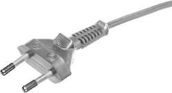 Zamel Захранващ кабел със сечение 2x0.75mm², Сребрист, 2m YNS10000467 Zamel Захранващ кабел със сечение 2x0.75mm², Сребрист, 2m YNS10000467