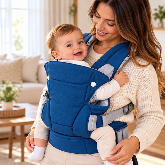 Infantino Marsupiu Clasic Albastru cu Greutatea Maximă de 5 kg