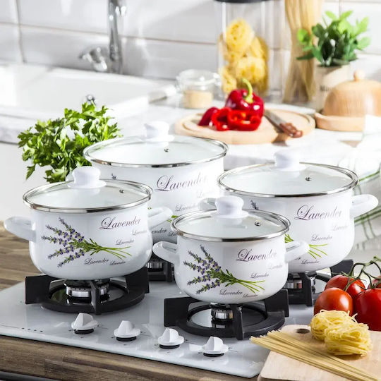 Tadar Lavender 4-Piece Pots Set Tadar Lavender 4-Piece Pots Set