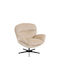 Comfivo Dulcor Swivel Armchair Beige 91x94x90cm