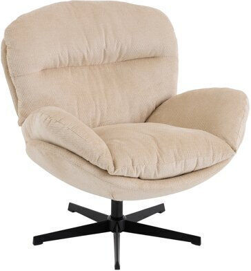 Comfivo Dulcor Swivel Armchair Beige 91x94x90cm