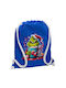 Koupakoupa Giggling Grinchy Galore Blue Gym Backpack