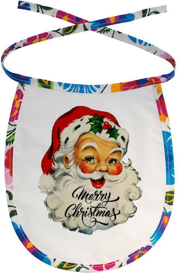 Koupakoupa Santa Vintage Waterproof 100% Cotton Bib with Tie-Dye Colorful