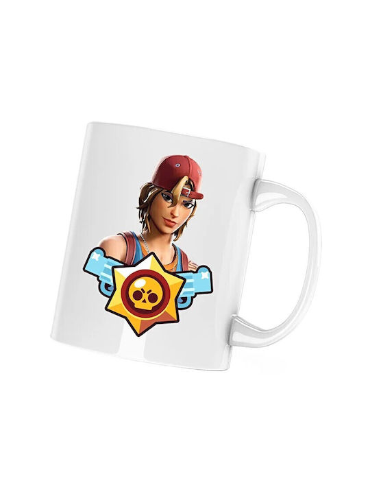 Fortnite Κούπα Κεραμική Λευκή 330ml (Προσωποποι...