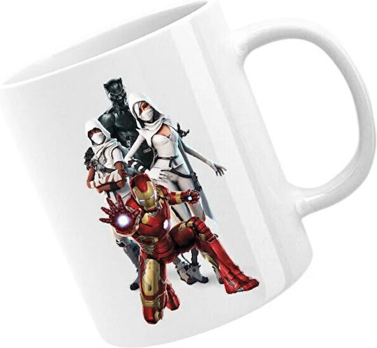 Ironman Κούπα Κεραμική Λευκή 330ml (Προσωποποιημένο)