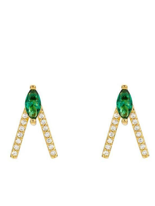 Mya Bay Bird Earrings Gold Hoops Bo-368