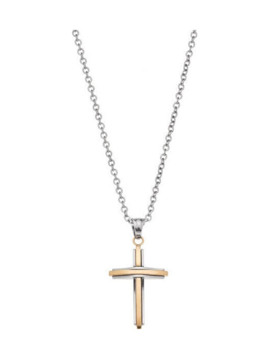 Senza Men’s Steel Cross Without Chain