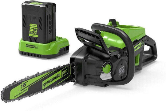 Greenworks 60V Brushless Battery Chainsaw 1x4Ah 4.2kg Brushless with 40cm Bar